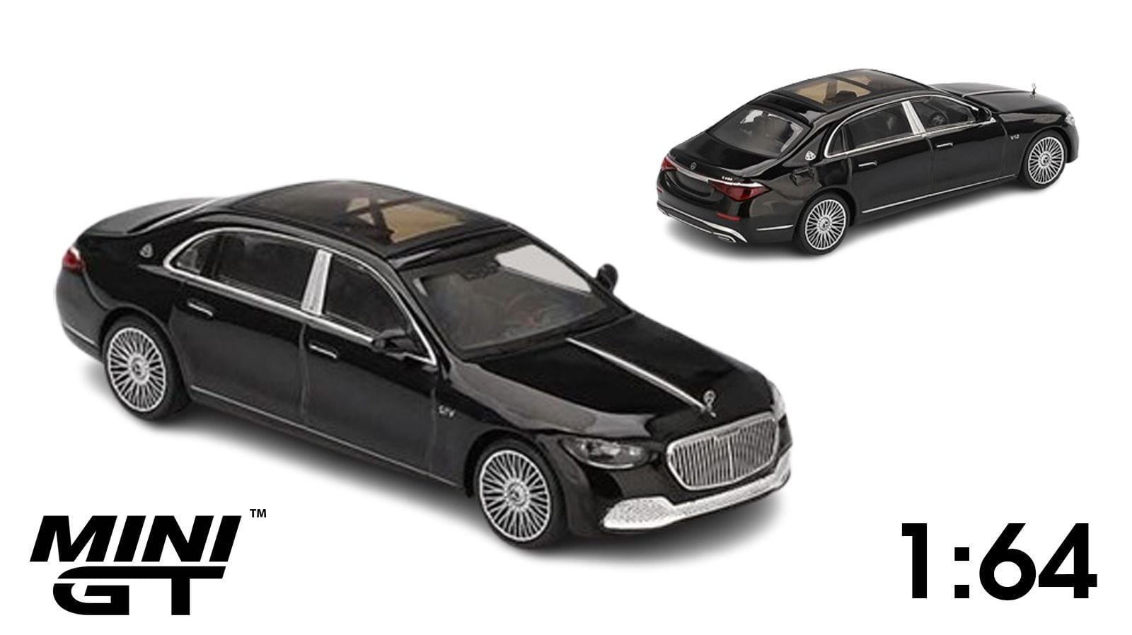  Mô hình xe Mercedes-Maybach S 680 Black tỉ lệ 1:64 MINIGT MGT00977-CH 