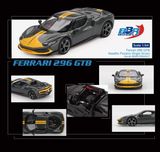  Mô hình xe ô tô Ferrari 296 GTB Assetto Fiorano Grigio Scuro tỉ lệ 1:64 BBR model BBRFER64007 