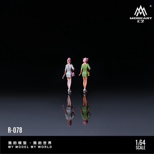  Mô hình nhân vật set sweet cute girl best friend doll resin tỉ lệ 1:64 MoreArt MO223078 