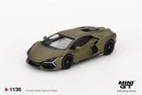  Mô hình xe Lamborghini Revuelto Verde Gea Matte bản card tỉ lệ 1:64 MiniGT MGT01136 