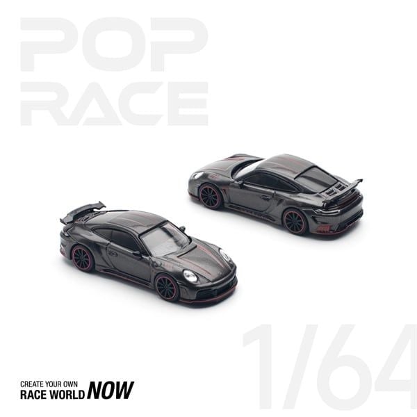  Mô hình xe Porsche Stinger 992 Carbon Edition (Red Line) tỉ lệ 1:64 Poprace PR640192 