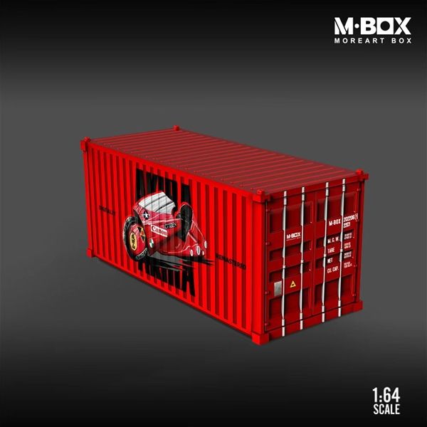  Mô hình thùng container Akila Metal Red Container tỉ lệ 1:64 Moreart Box Mbox MB640157 