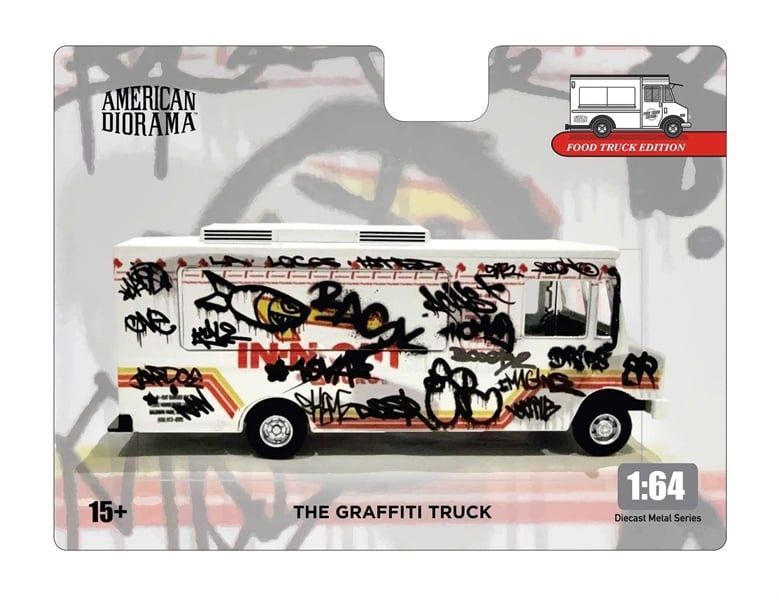  Mô hình xe Food Truck series – Graffiti Style tỉ lệ 1:64 American Diorama AD-70102 