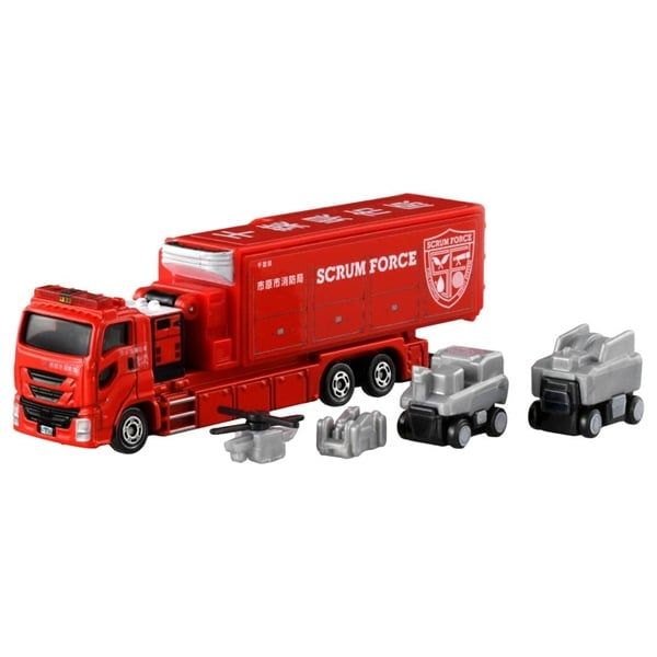  Mô hình xe Ichihara city Fire Vehicle Scrum Force Long No.121-3 Tomica tỉ lệ 1:64 189398 