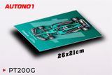  Phụ kiện Thảm lót chống trượt chủ đề siêu xe đua F1 Aston Martin kích thước 26x21cm Autono1 PT200G 