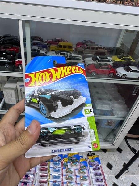  Mô hình xe Electro Silhouette Treasure Hunt Hotwheels kim loại có bản quyền chính hãng tỉ lệ 1:64 C4982-TH 