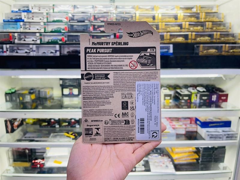  Mô hình xe McMurtry Speirling Grey Hotwheels kim loại có bản quyền chính hãng tỉ lệ 1:64 C4982-MU 