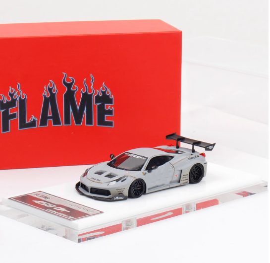  Mô hình xe Ferrari 458GT LBWK giới hạn 199pcs 1:64 Flame Model Resin OT64335 