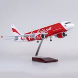  Mô hình máy bay Asia Air A320-200 có bánh xe kích thước 47cm no led MB47114 