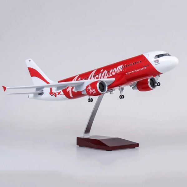  Mô hình máy bay Asia Air A320-200 có bánh xe kích thước 47cm no led MB47114 