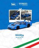 Mô hình xe Ferrari F40 LM Chrome Blue tỉ lệ 1:64 Tarmac Works FT64-075-BC 