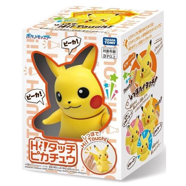  Mô hình nhân vật Pokemon Pokemon Hi Touch Pikachu Eng Ver - cảm ứng - nói chuyện Takara Tomy 909170 