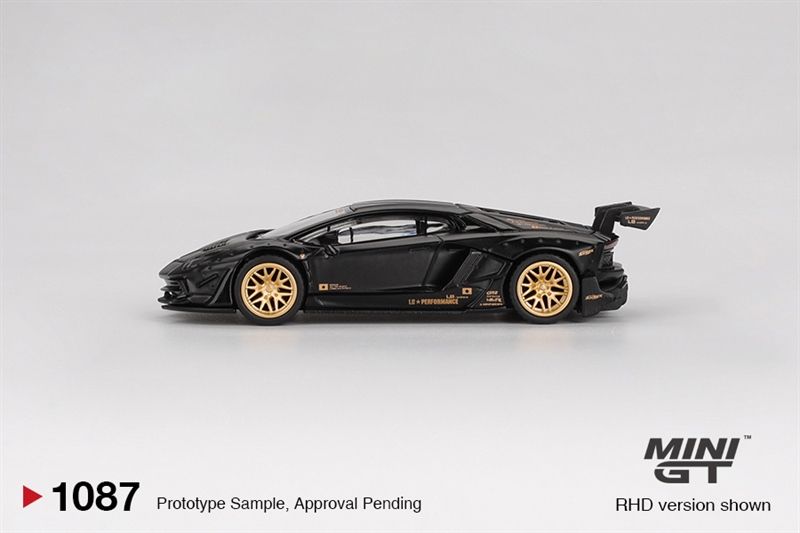  Mô hình xe LB★WORKS Lamborghini Aventador Limited Edition Matte Black tỉ lệ 1:64 MiniGT MGT01087 