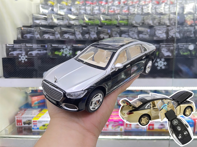  Mô hình xe Mercedes Benz Maybach S680 full open - remote tỉ lệ 1:24 Alloy model OT24110 