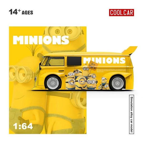  Mô hình xe Volkswagen T1 Minions-themed tỉ lệ 1:64 Coolcar CC642953 