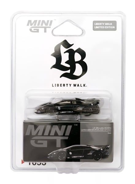  Mô hình xe Lamborghini LB-Silhouette WORKS MURCIELAGO GT Evo Black card Nhật tỉ lệ 1:64 MiniGT MGT01053 