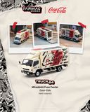  Mô hình xe tải thùng Mitsubishi Fuso Canter COCA- COLA tỉ lệ 1:64 Tarmac Works T64T-TL002-CC 