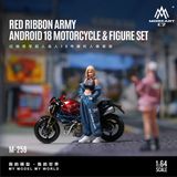  Set figure + xe mô tô Red Ribbon Legion Artificial Person No. 18 Motorcycle tỉ lệ 1:64 MoreArt Figure MO222258 
