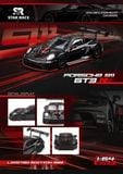  Mô hình xe Porsche 911 GT3 Racing Black/Red line tỉ lệ 1:64 Star Race SR64001 