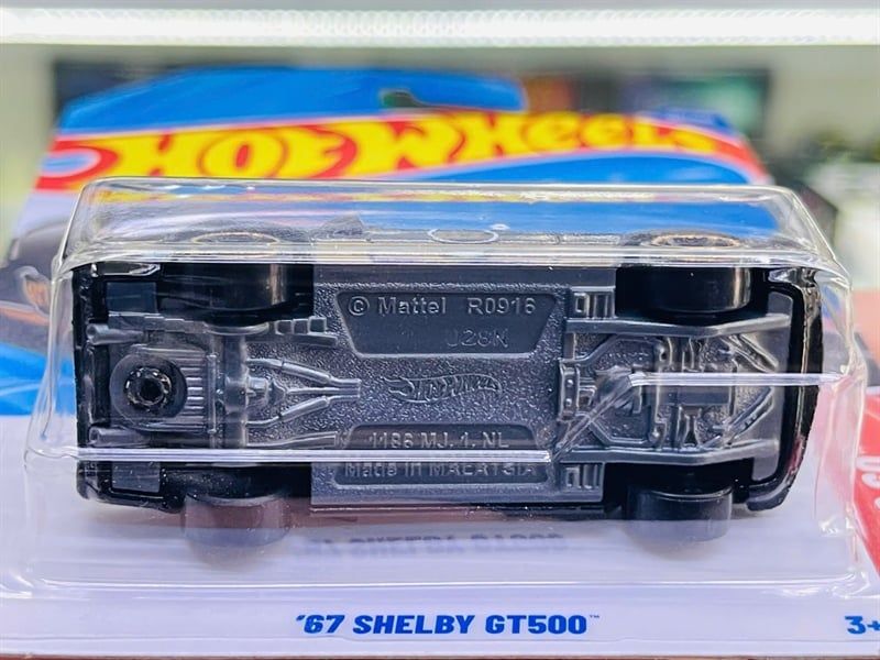  Mô hình xe Ford Shelby GT500 '67 Hotwheels kim loại có bản quyền chính hãng tỉ lệ 1:64 C4982-FO 
