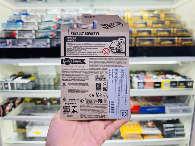  Mô hình xe Renault Espace F1 Hotwheels kim loại có bản quyền chính hãng tỉ lệ 1:64 C4982-RE 