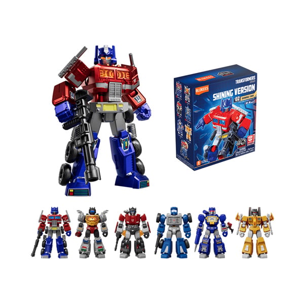  Mô hình lắp ráp phát sáng serries Transformers Shining 1985 Version(SV) 02 (Luminous Eyes & Chest) Blokees 71122 