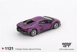  Mô hình xe Lamborghini Revuelto Viola 30th Matte tỉ lệ 1:64 MiniGT MGT01121-CH 