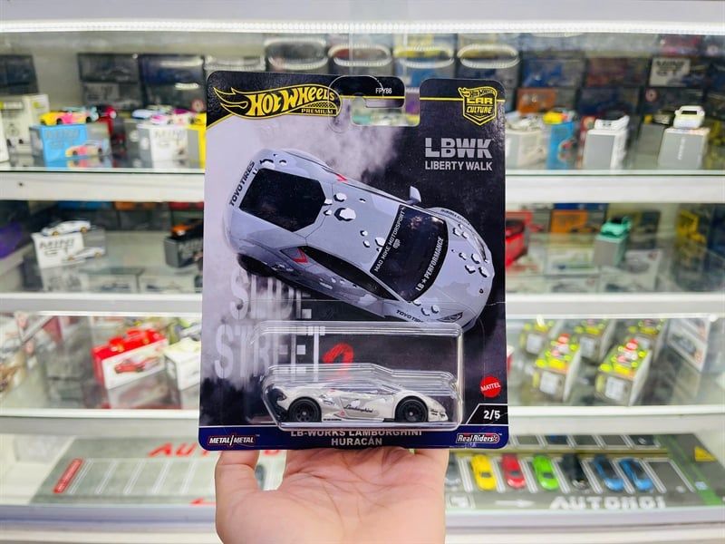  Mô hình xe Car Culture LB-Works Lamborghini Huracan Mad Mike tỉ lệ 1:64 Hotwheels Premium HKC84 
