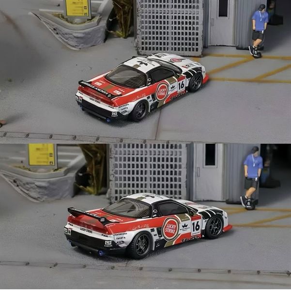  Mô hình xe LB-Works NSX Red-White 16# Livery tỉ lệ 1:64 Star Model 