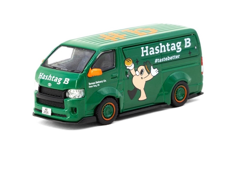  Mô hình xe Toyota Hiace Widebody Hashtag B Special Edition tỉ lệ 1:64 Tarmac Works T64-038-HB 