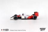  Mô hình xe McLaren MP4/4 #11 Alain Prost 1988 Japanese Grand Prix 2nd Place tỉ lệ 1:64 MiniGT MGT01123-BL - NoChase 