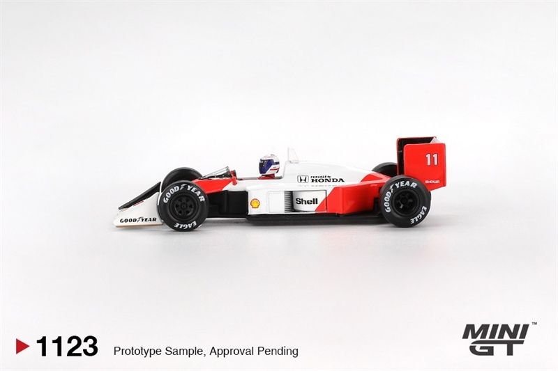  Mô hình xe McLaren MP4/4 #11 Alain Prost 1988 Japanese Grand Prix 2nd Place tỉ lệ 1:64 MiniGT MGT01123-BL - NoChase 