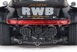  Mô hình xe Porsche RWB930 Stella Artois Circuit Spec Matte Black tỉ lệ 1:64 ModelModel 