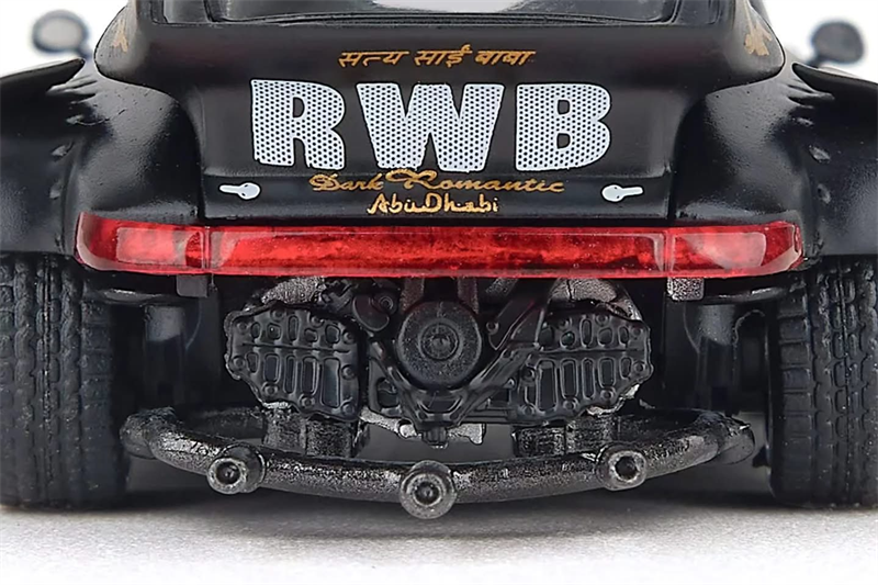  Mô hình xe Porsche RWB930 Stella Artois Circuit Spec Matte Black tỉ lệ 1:64 ModelModel 