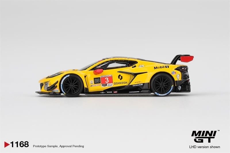  Mô hình xe Chevrolet Corvette Z06 GT3. R #3 Corvette Racing by Pratt Miller Motorsports 2025 IMSA Daytona 24 Hrs tỉ lệ 1:64 MiniGTMGT01168 