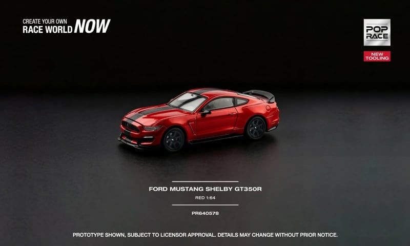  Mô hình xe Ford Mustang Shelby GT350R Pop Race PR640578 