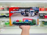  Mô hình xe city transporter Mercedes Benz Actros green 18.8cm tỉ lệ 1:64 Majorette 8503003000 