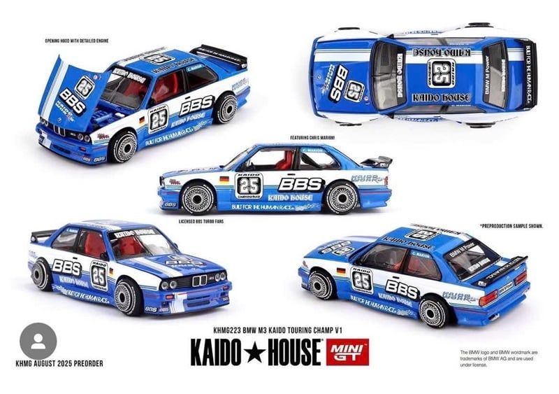  Mô hình xe BMW M3 Kaido Touring champ V1 tỉ lệ 1:64 Kaido house KHMG223 
