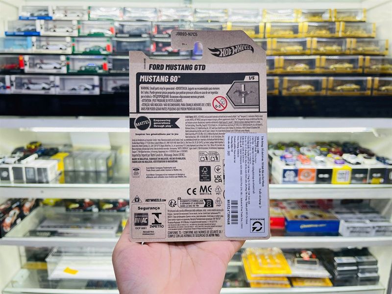  Mô hình xe Ford Mustang GTD dark blue Hotwheels kim loại có bản quyền chính hãng tỉ lệ 1:64 C4982-FO 