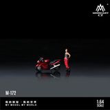  Mô hình nhân vật Honda CBR1100XX Metal Red Motorcycle Girl Simulation Resin Model tỉ lệ 1:64 MoreArt MO222172 