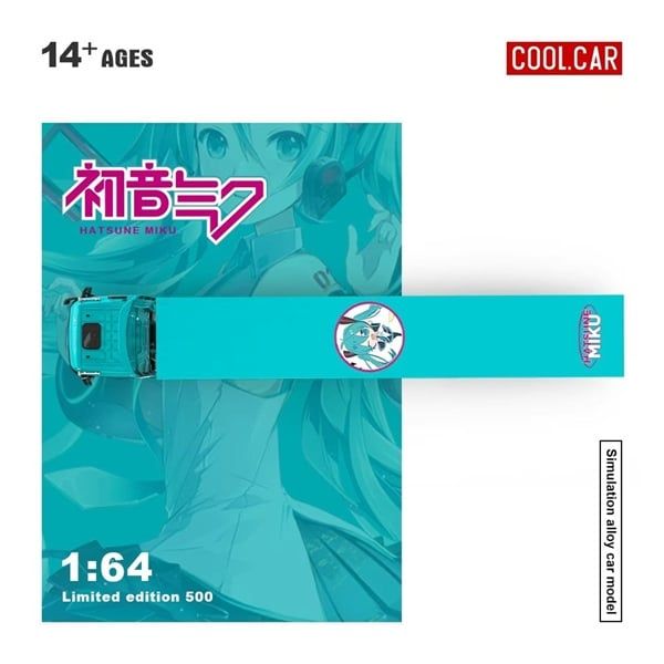  Mô hình xe Mercedes Actros Hatsune Miku Container Truck Painting Series tỉ lệ 1:64 Cool Car CC646748 