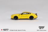  Mô hình xe LB-WORKS FORD MUSTANG Triple Yellow bản card tỉ lệ 1:64 MiniGT MGT01077-BL NO CHASE 