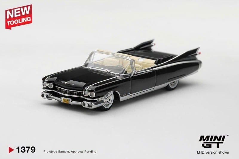  Mô hình xe Cadillac Eldorado Biarritz 1959 Black tỉ lệ 1:64 MiniGT bản Box MGT01379 