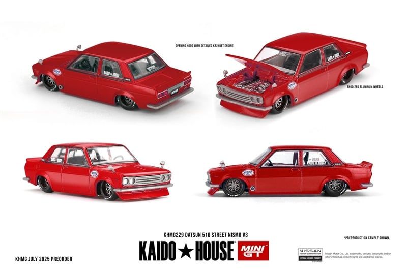  Mô hình xe Datsun 510 Street Nismo V3 tỉ lệ 1:64 Kaido House KHMG229 