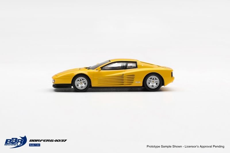  Mô hình xe 1989 Ferrari Testarossa Giallo Modena tỉ lệ 1:64 BBR BBRFER64037 