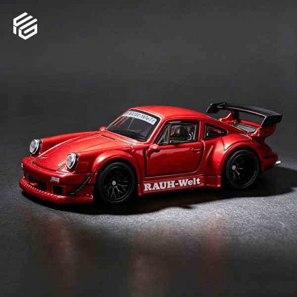  Mô hình xe Porsche RWB 930 Full Open Transparent Red tỉ lệ 1:64 FG model 640003-05 OT64914 