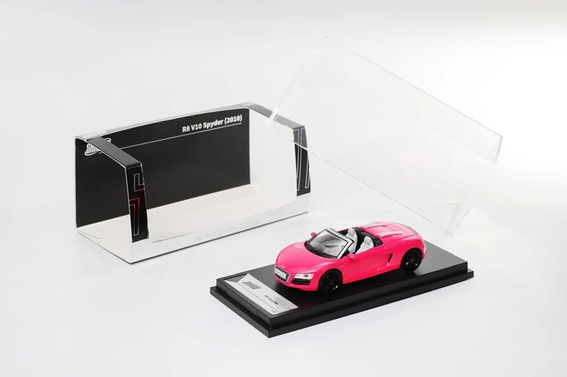  Mô hình xe Audi R8 V10 Spyder Pink LHD tỉ lệ 1:64 Shadow LL-066-227 