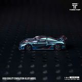  Mô hình xe ô tô Koenigsegg One:1 Metallic Ice Blue mở được nắp máy tỉ lệ 1:64 Timetop TT644818 