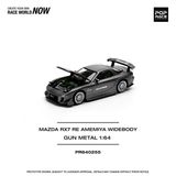  [Hàng Loose] Mô hình xe ô tô Mazda RX-7 Re-Amemiya - Gun metal tỉ lệ 1:64 Pop Race PR640255 