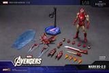  Mô hình nhân vật Marvel Iron man người sắt Mark 85 MK85 SHF Avengers Endgame Ver 2.0 có đèn led + phụ kiện tỉ lệ 1:10 18CM ZD Toys ZM74 FG264E 